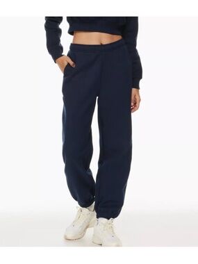 Aritzia Sweatfleece Mega Fit Cozy Jogger Sweatpants size XS navy blue